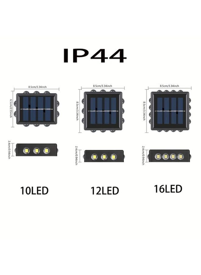 16 LED Solar Wall Light Warm Color Outdoor Landscape Garden Decoration - Image 4