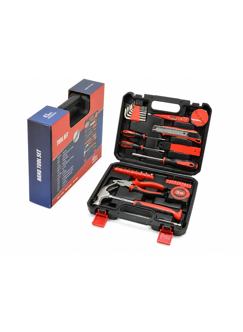 HIGARDIN 43-Piece Household Hand Tool Set for Daily Home Repair - Image 3