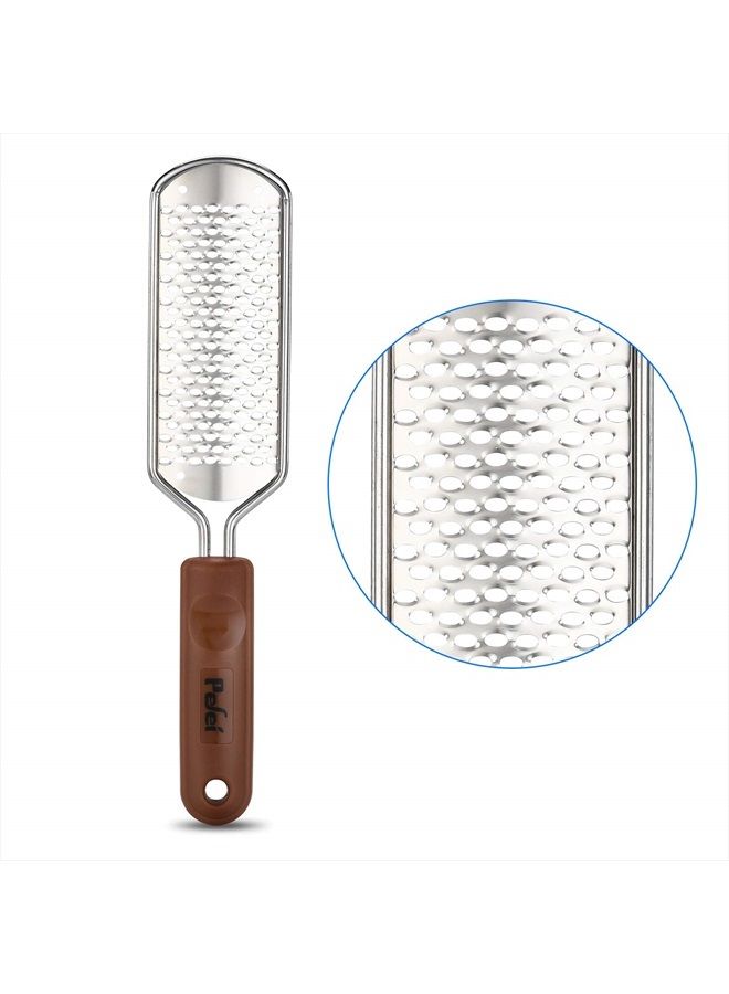 Pefei Professional Pedicure Foot File, Colossal Stainless Steel Detachable Foot Scrubber, Hard Skin Removers Pedicure Rasp for Wet and Dry Feet - Image 1