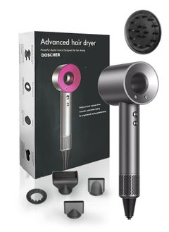 DOSCHER 1600W Supersonic Hair Dryer Professonal Ionic Blow dryers Thermo-Control Hairdryer Fast Drying Low Noise 1600W  - Image 5
