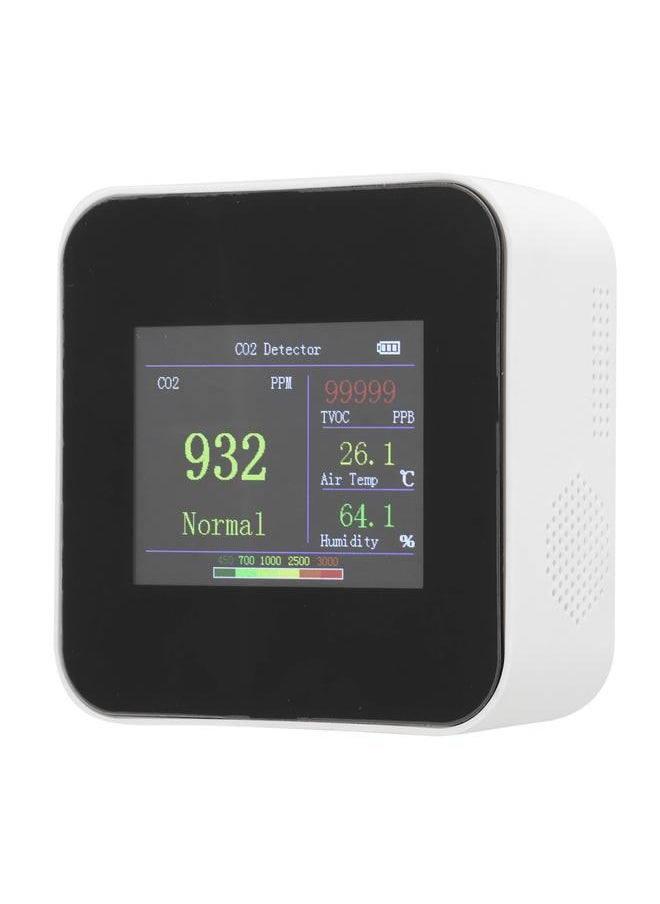 Thoraya Air Quality Monitor Indoor Detector Temperature Meter Humidity Tester Type C Charging Sensor with Built in Battery KB2: CO2 Monitor  - Image 3