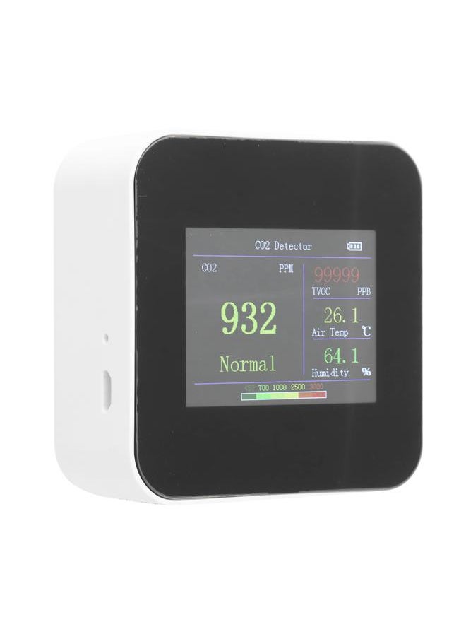 Thoraya Air Quality Monitor Indoor Detector Temperature Meter Humidity Tester Type C Charging Sensor with Built in Battery KB2: CO2 Monitor  - Image 4