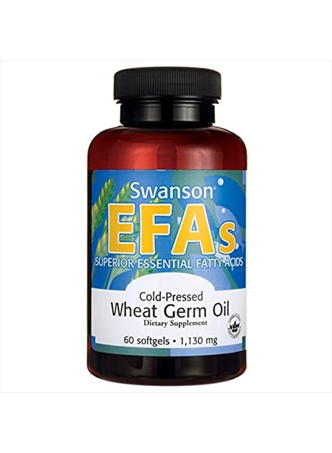 SWANSON Cold-Pressed Wheat Germ Oil 1130 Milligrams 60 Sgels - Image 2