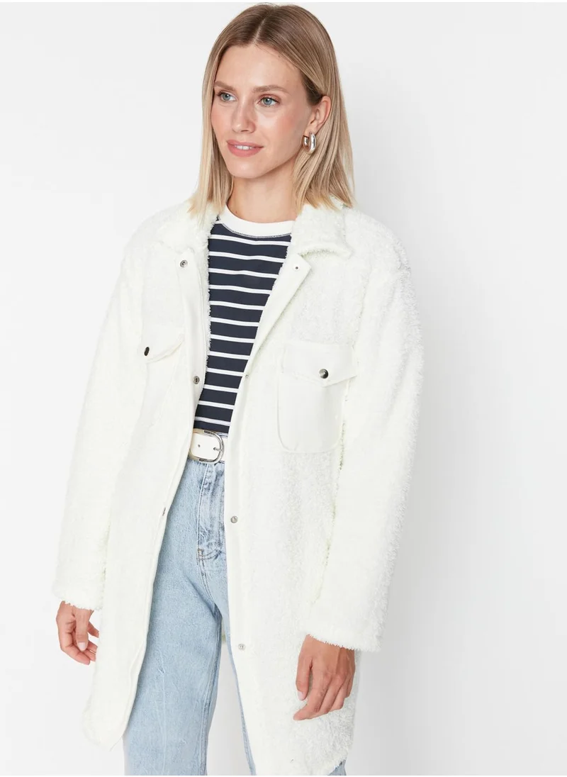 trendyol Pocket Detail Knitted Coat