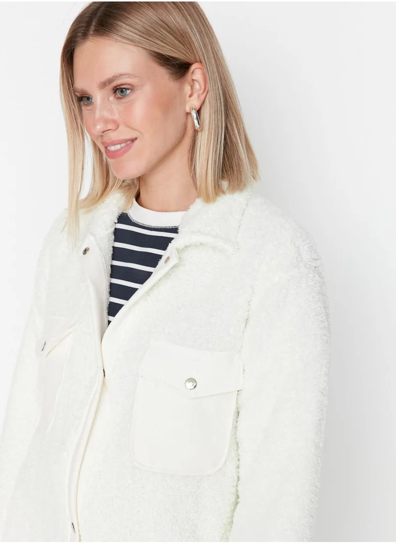 trendyol Pocket Detail Knitted Coat
