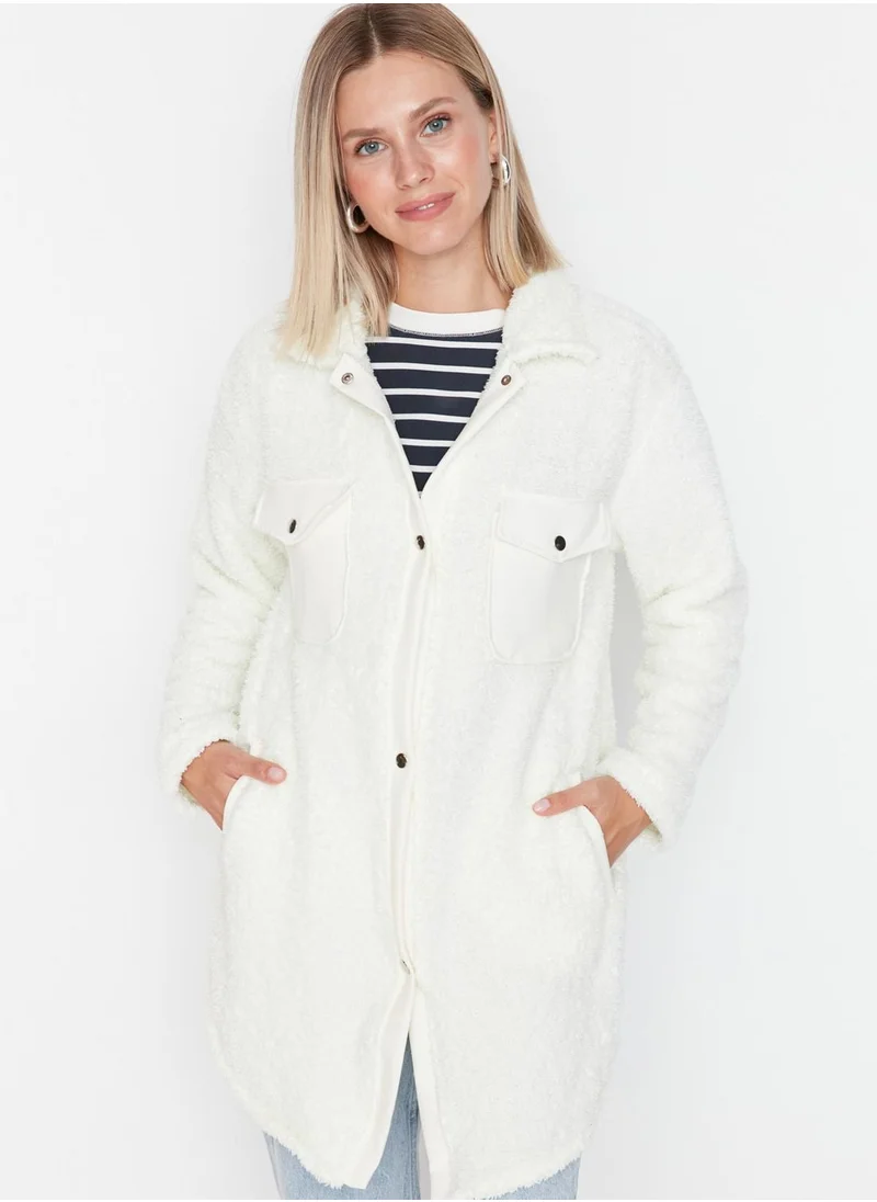trendyol Pocket Detail Knitted Coat