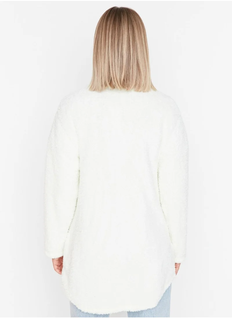 trendyol Pocket Detail Knitted Coat