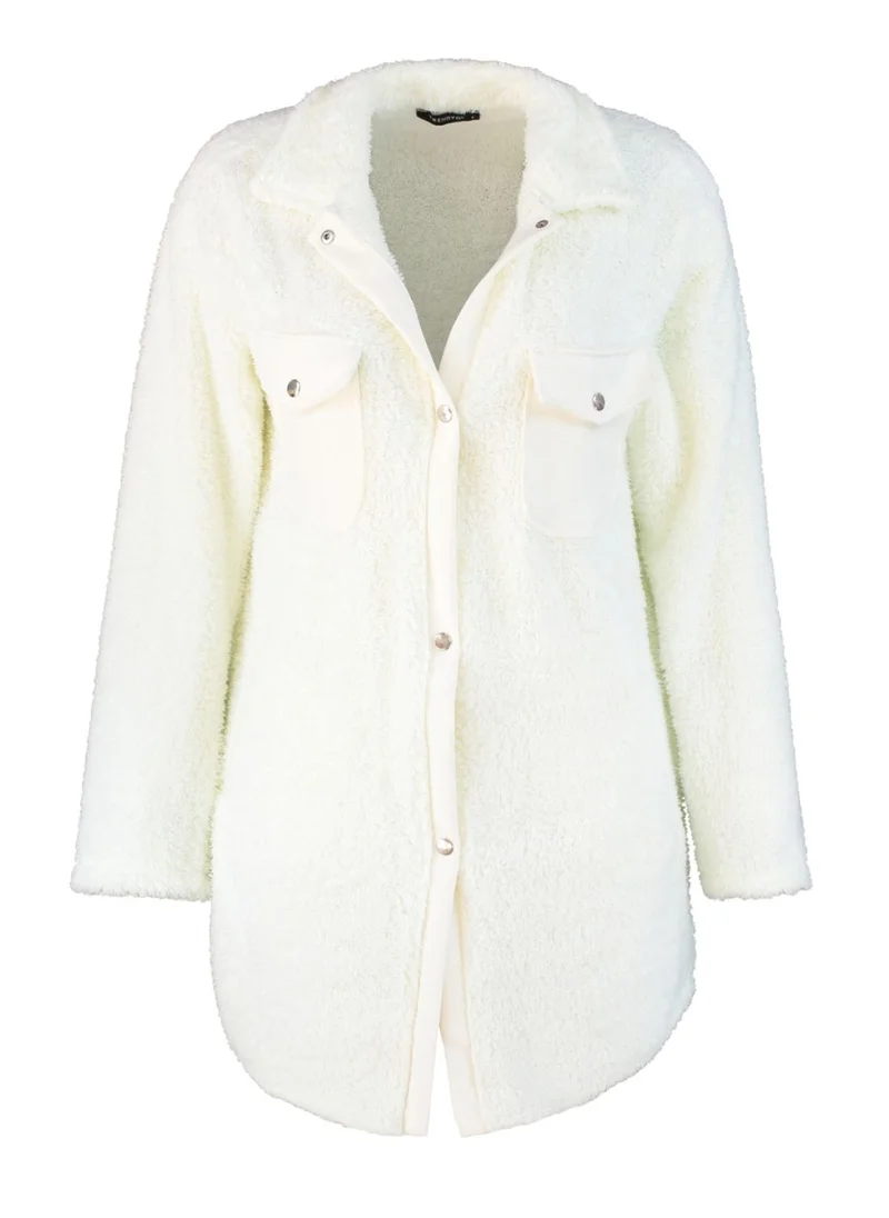 trendyol Pocket Detail Knitted Coat