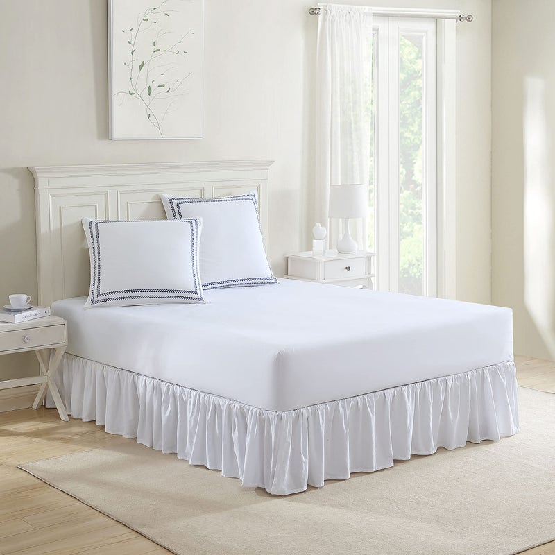 LAURA ASHLEY لورا آشلي - شمس يورو، 100% قطن ناعم مع إغلاق ظرفي، غطاء وسادة للسرير أو الأريكة، معتمد من أوكو-تيكس، مجموعة من 2 (نبات متشابك أزرق، 26" × 26") - Image 3