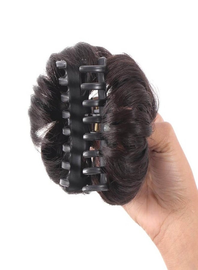 كوراتيد كارت قطعة شعر على شكل كعكة فوضوية بمشبك من Curated Cart، وصلة شعر طبيعية المظهر للنساء والفتيات، سهلة الارتداء، تمنح الشعر كثافةً، قطعة شعر خفيفة الوزن من الألياف الصناعية لجميع المناسبات، تسريحة شعر أنيقة مرفوعة - Image 2