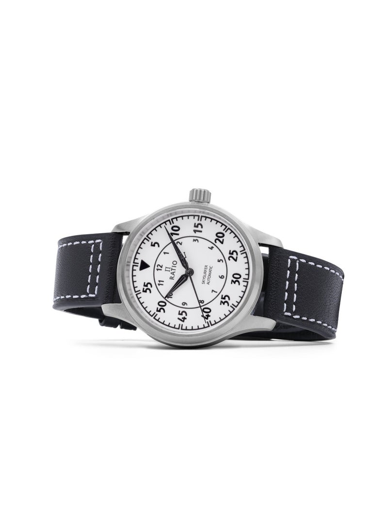 Ratio Skysurfer Pilot Full Luminous Dial Leather Automatic RTS324 200M Men's Watch - Image 2