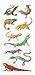 Playhouse Soft Puffy 9piece Sticker Sheet Sheet for Crafts Trading Collecting Leapin Lizards 1 Pack - Image 3