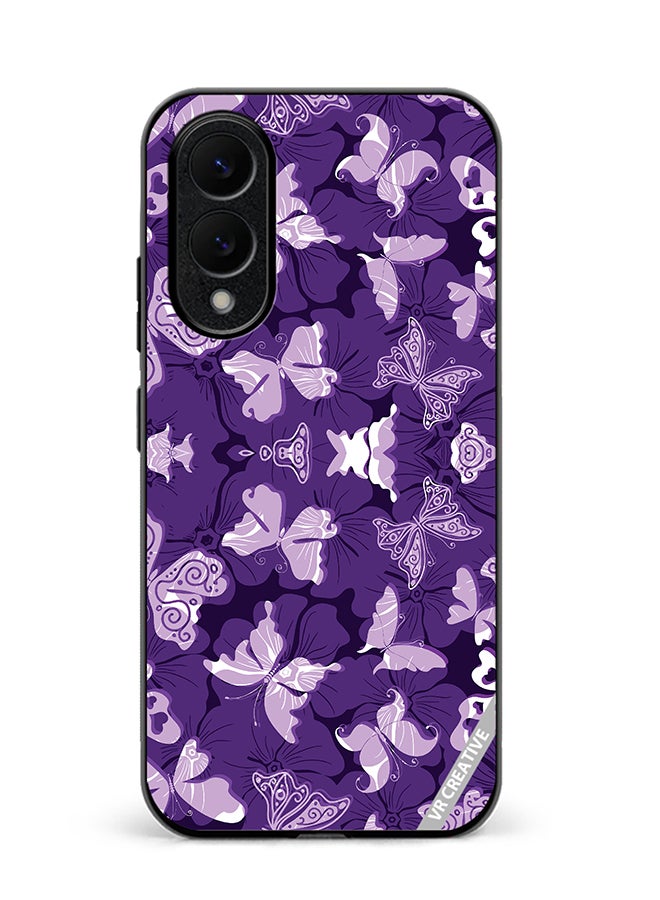 VR CREATIVE Protective Case Cover For Samsung Galaxy S25 Edge Mix Pattern Design Multicolour