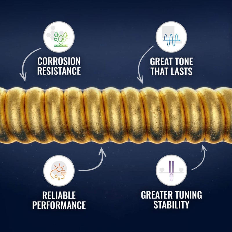 Elixir Strings 80/20 Bronze Acoustic 4-String Bass Strings w NANOWEB Coating, Long Scale, Light (.045-.100) - Image 4