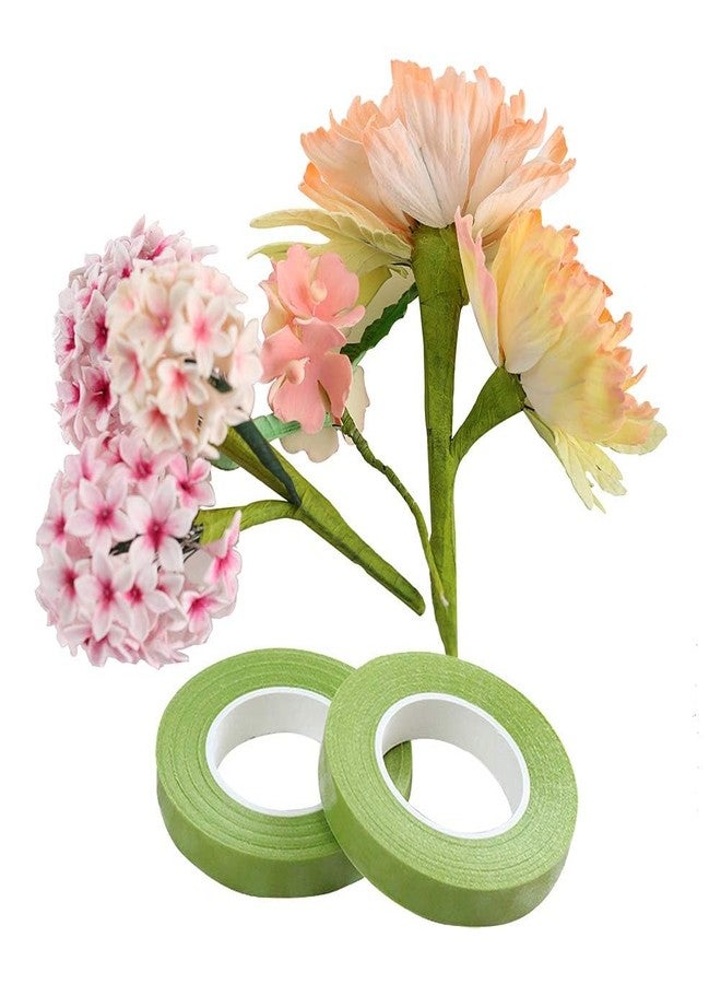 3A FEATURETAIL Floral Paper Tape, Professional Florist Stem Wrap 1/2 Inch Bouquet Tape for Stem Wrap | DIY Crafts (4pc Set, Light Green) - Image 2
