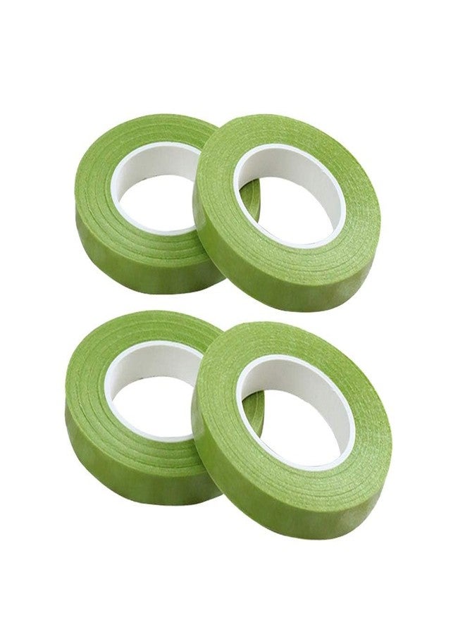 3A FEATURETAIL Floral Paper Tape, Professional Florist Stem Wrap 1/2 Inch Bouquet Tape for Stem Wrap | DIY Crafts (4pc Set, Light Green) - Image 1