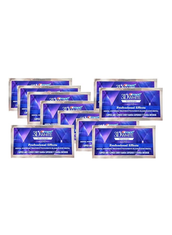 Crest 3D Whitestrips Professional Effects Advanced Seal - 10 Pieces, 20 Strips 50grams