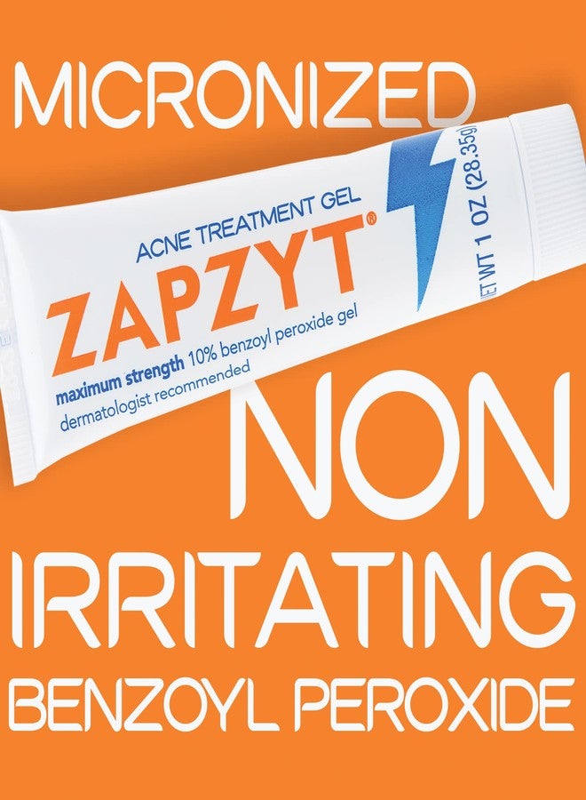 Zapzyt Maximum Strength 10% Benzoyl Peroxide Acne Treatment Gel 1 oz. (Pack of 3) - Image 5
