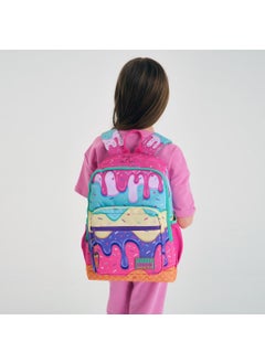 CORAL HIGH Kids Pink Colorful Ice Cream Patterned 2-Piece School Bag Set SET0223731  - Image 5