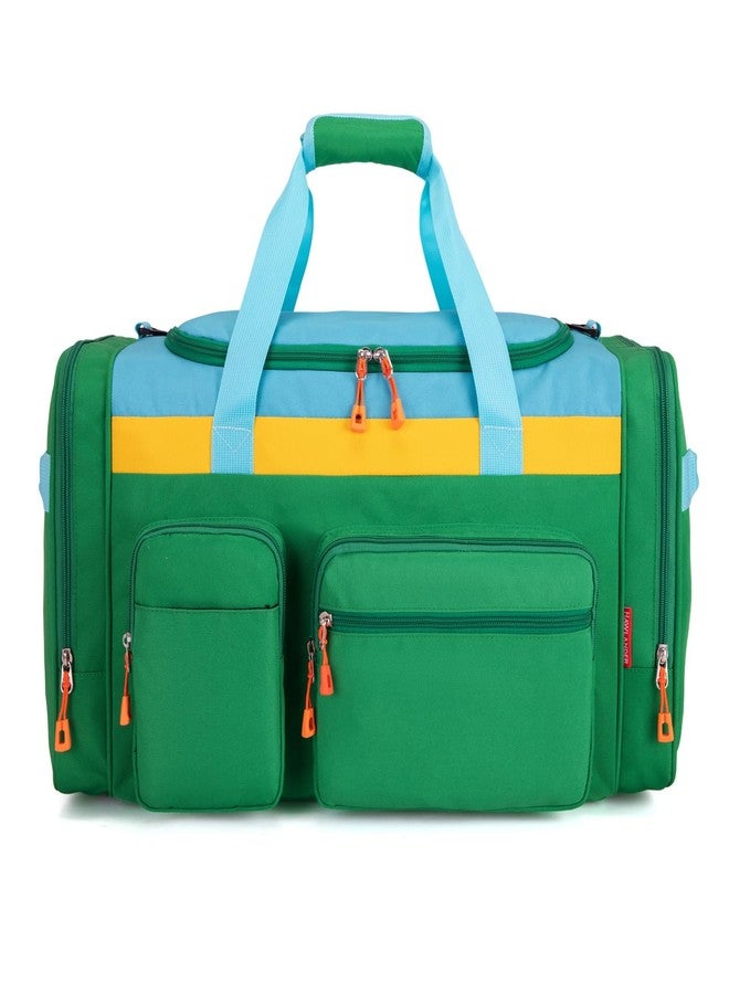 HawLander Large Kids Duffle Bag for Travel, Overnight, or Weekender, 22" inch, Green Yellow, 22.0"L x 12.0" H x 12.0"W, Duffle Bag for Travel - Image 1