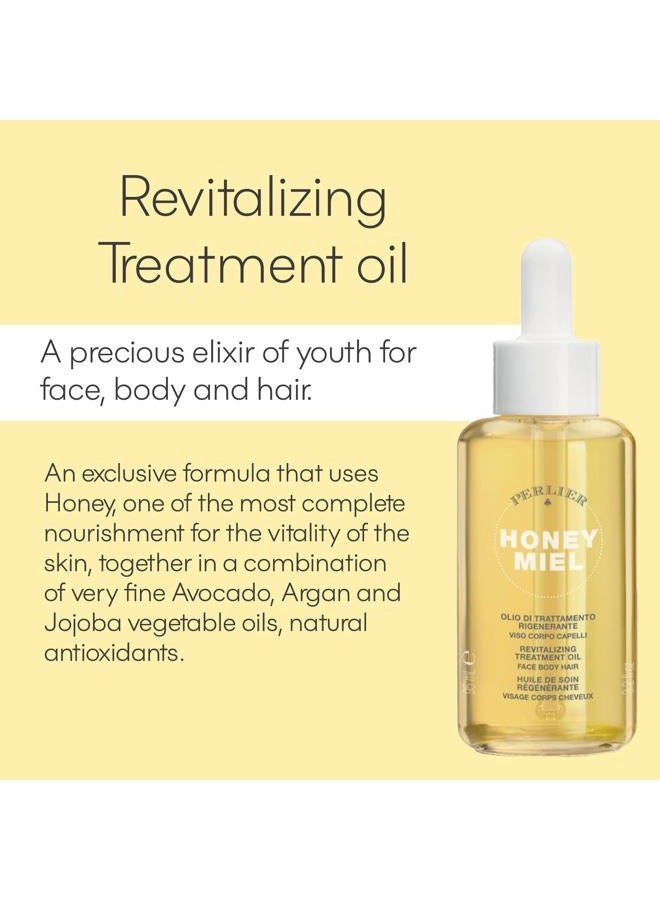 Perlier , Body Honey Miel - Body Treatments - Moisturising and Regenerating Oil for Face, Body and Hair with Organic Honey, 100% Italian, 95 ml Bottle - Image 2