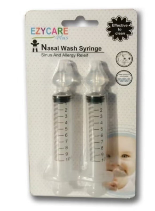 EzyCare Nasal Wash Syringe Twin Pack – Gentle Saline Irrigation for Babies - Image 1