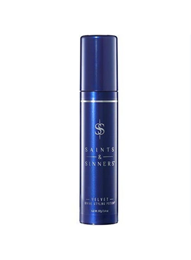 Saints & Sinners Velvet Divine Hair Styling Potion Moisturizing Thermal Protectant And Smoothing Hair Cream For Dry Frizzy Hair (3.4 Oz) - Image 3