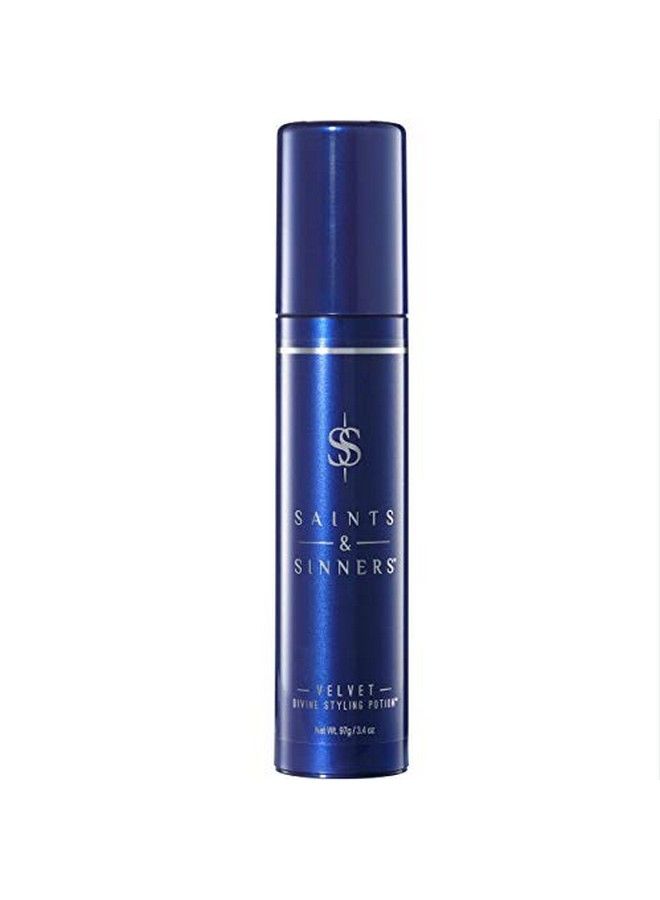 Saints & Sinners Velvet Divine Hair Styling Potion Moisturizing Thermal Protectant And Smoothing Hair Cream For Dry Frizzy Hair (3.4 Oz) - Image 4