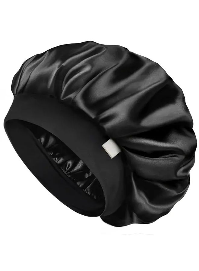 2025 قبعة نوم عالية الجودة للعناية بالشعر من الساتان للجنسين للشعر المجعد الطويل القصير، وردية اللون، قابلة للتنفس، ملائمة بشكل مريح، خفيفة الوزن، ملابس نوم ليلية. - Image 2