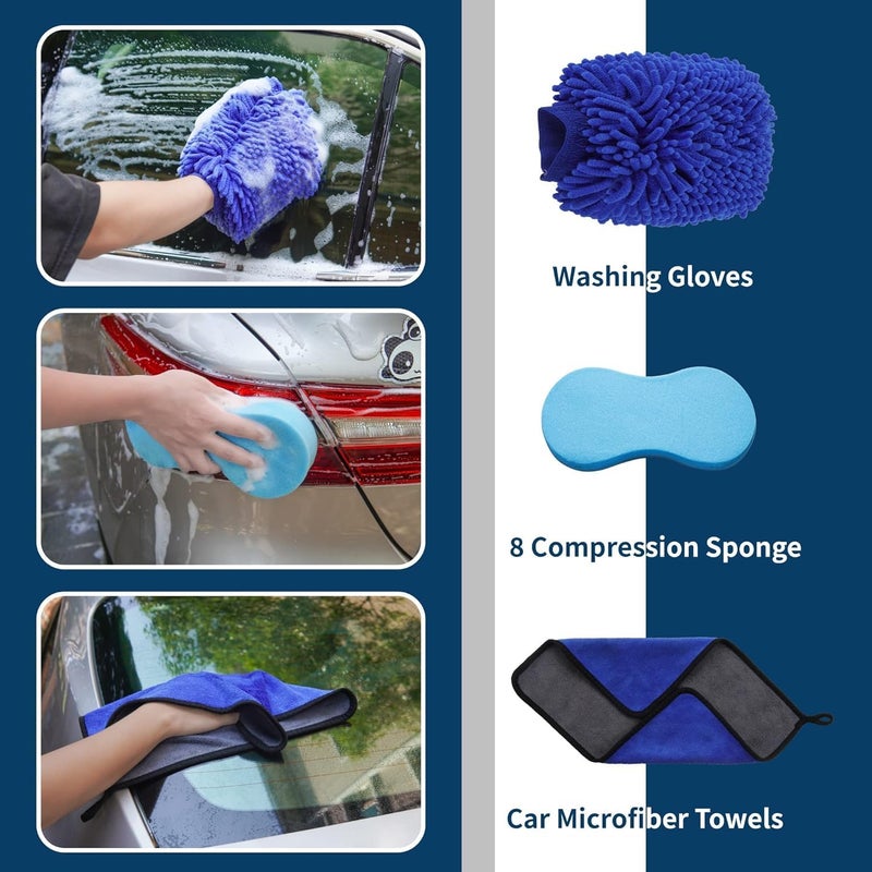 Bemece 29 Piece Car Cleaning Tool Set - Complete Detailing Kit for Interior and Exterior - Image 5