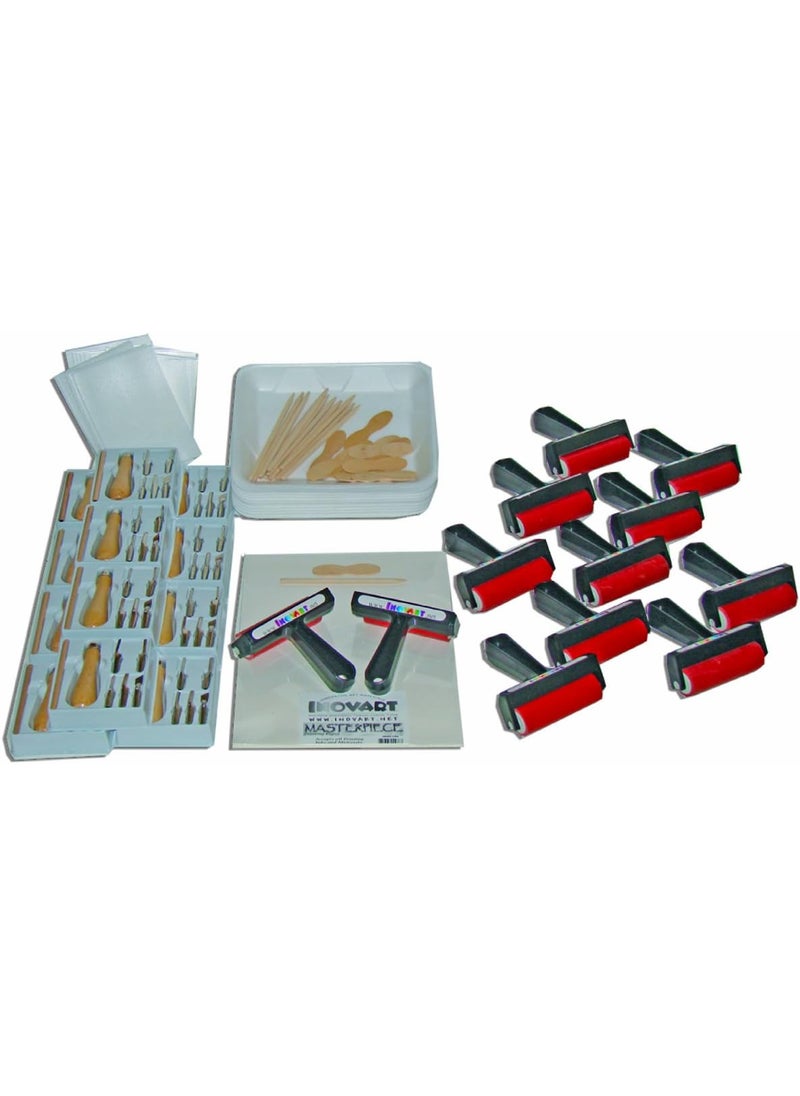 INOVART INOVART Kidz Art Activity Printmaking Assortment 