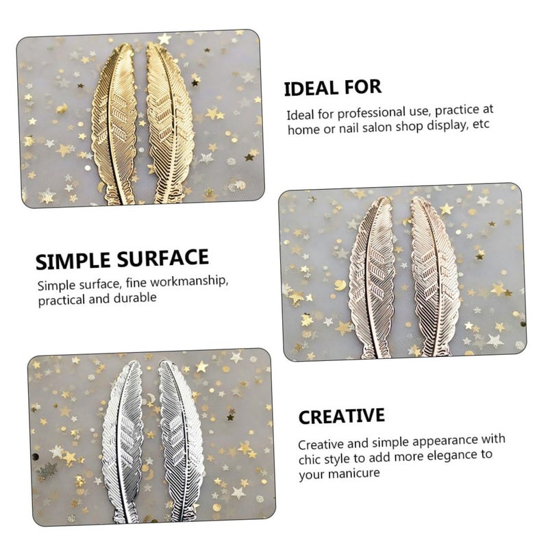 Metallic Gold Nail Art Display Decorations 9 Pieces Set For Home And Professional Use - Image 4