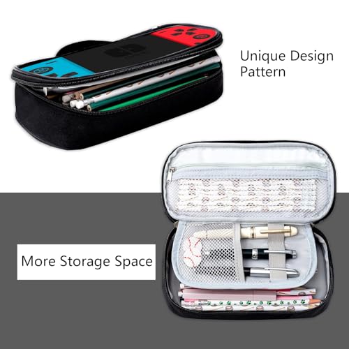 ROVOZAR Video Game Pencil Case for Boys Girls, Game Controller Pencil Box for Kids Game Pen Bag, Large Capacity Game Pencil Pouch with Zipper Compartments for Office School - Image 4