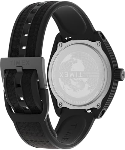 Timex Unisex Urban Pop 40mm Watch - Black Strap Black Dial Black Case - Image 5