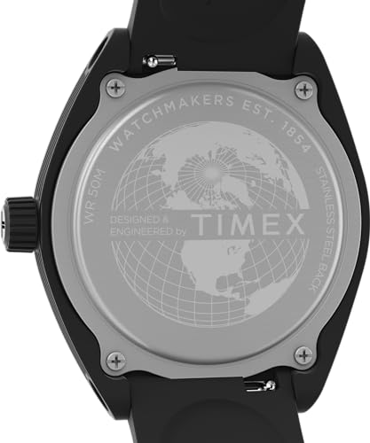 Timex Unisex Urban Pop 40mm Watch - Black Strap Black Dial Black Case - Image 4