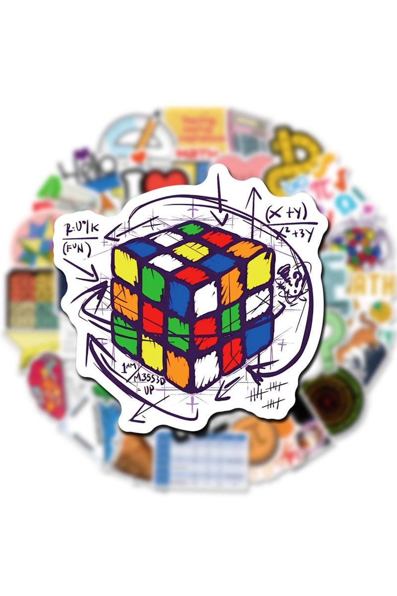 ORAINBOW Love Maths Stickers Pack 50PCs Studying Mathematics Stickers Aesthetic Vinyl Decals Kids Stickers for Hydro Flask Water Bottle Skateboard - Image 4