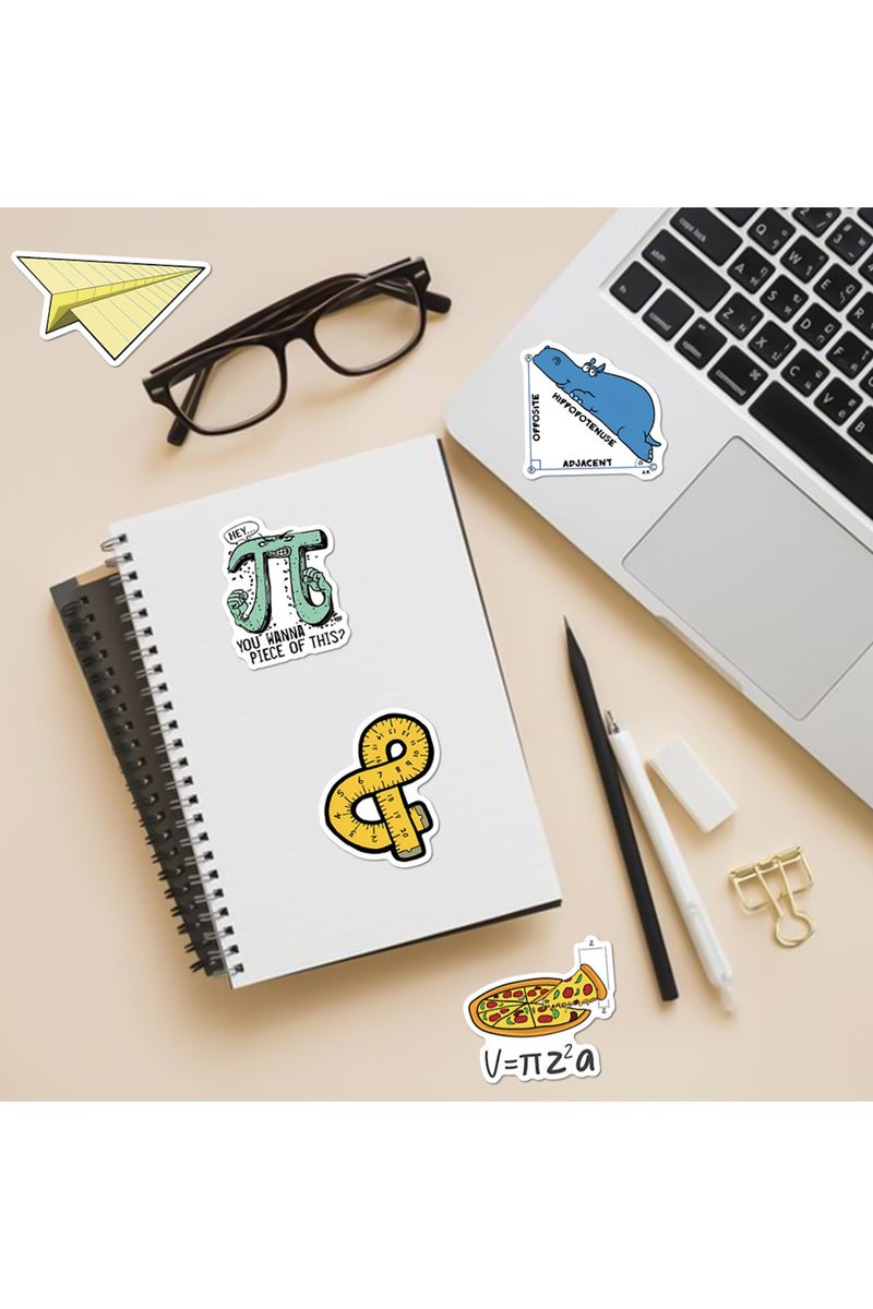 ORAINBOW Love Maths Stickers Pack 50PCs Studying Mathematics Stickers Aesthetic Vinyl Decals Kids Stickers for Hydro Flask Water Bottle Skateboard - Image 5