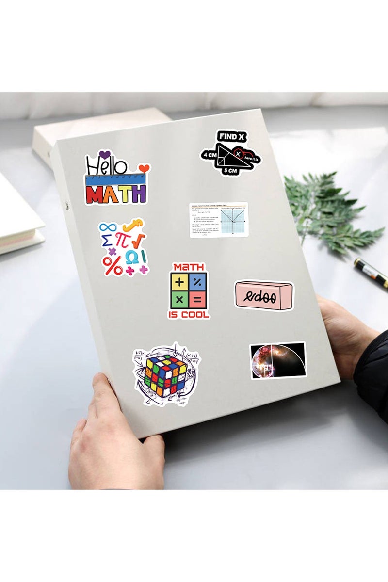 ORAINBOW Love Maths Stickers Pack 50PCs Studying Mathematics Stickers Aesthetic Vinyl Decals Kids Stickers for Hydro Flask Water Bottle Skateboard - Image 2