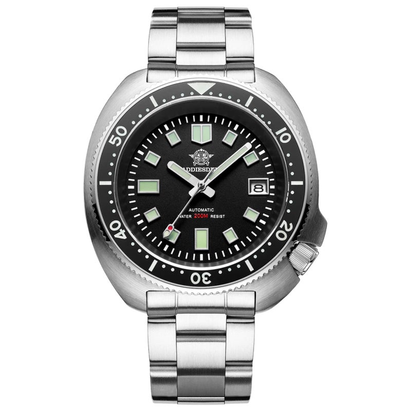 ADDIESDIVE Automatic Diver 200 M Watch for Men Steel Bracelet Luminescent Mechanical NH35A Analog - Image 1