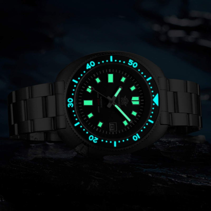 ADDIESDIVE Automatic Diver 200 M Watch for Men Steel Bracelet Luminescent Mechanical NH35A Analog - Image 5