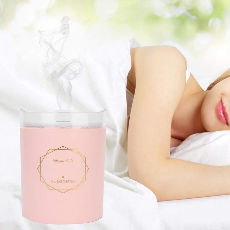 klarako Air Humidifier, Humidifiers for Bedroom, USB Portable Desk Humidifier, Portable Mini Humidifier Aromatherapy Instrument With Led Lights, For Use In Dormitory, Living Room, Bedroom, Office - Image 1