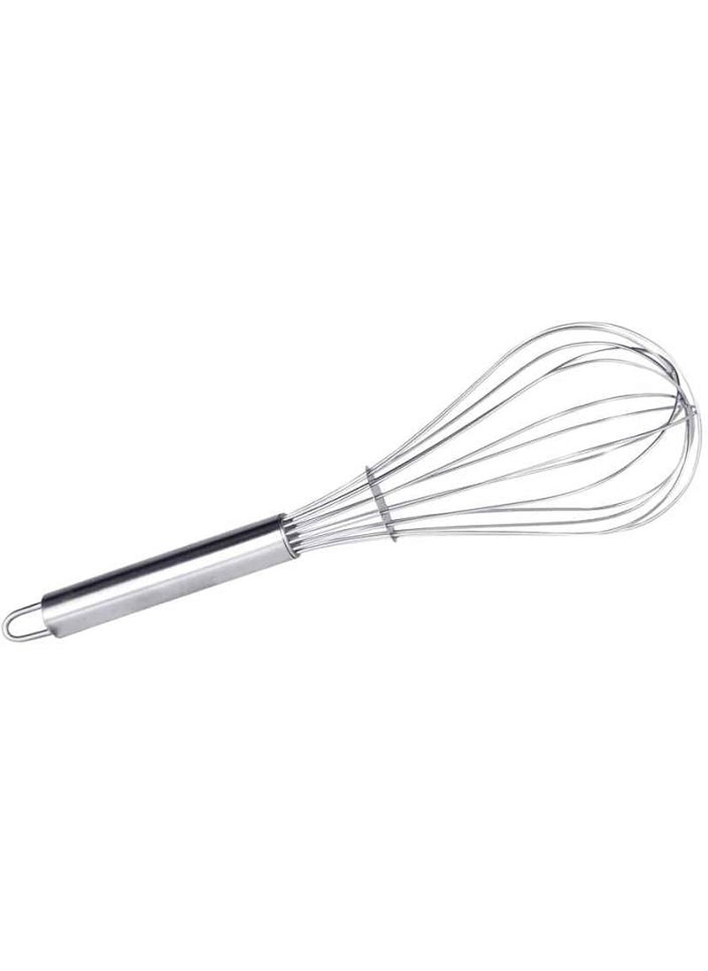 C DEVICE C DEVICE Steel Hand Whisk Egg Frother Stainless Steel French Whip Handle Milk Egg Beater Whisk Shaker Frother Kitchen Blender Set of 2  - Image 3