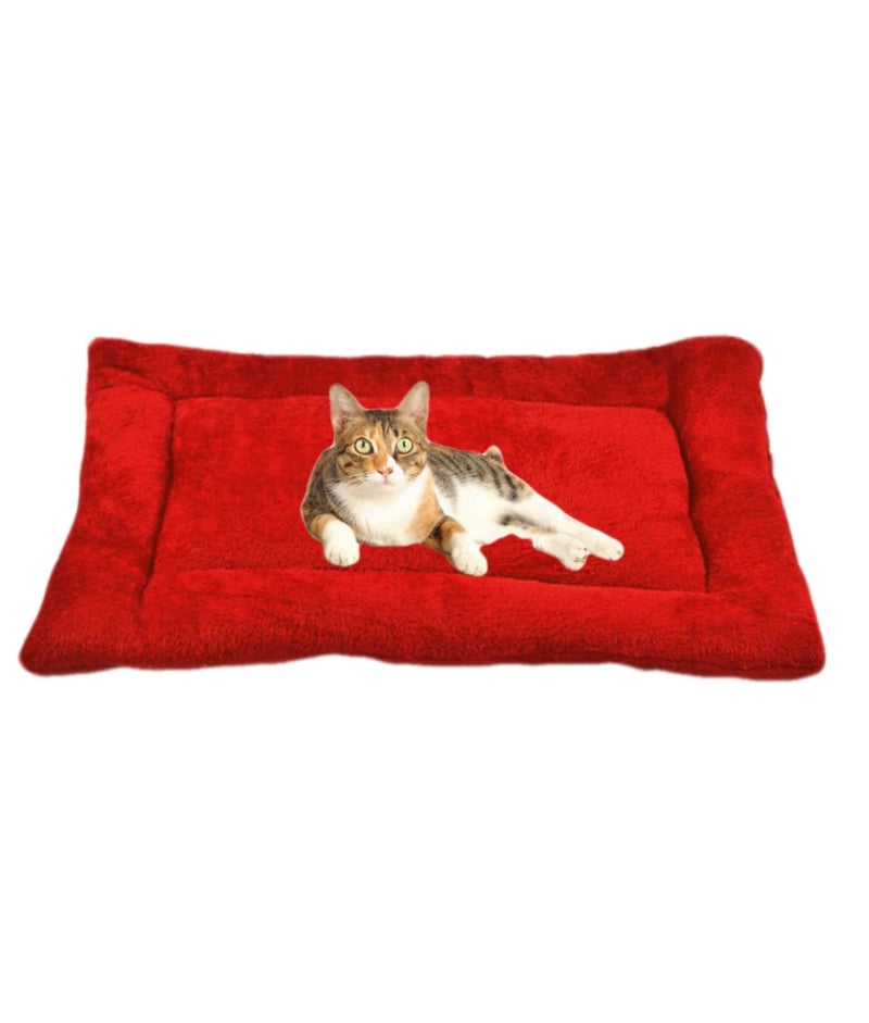 creative textiles Pet Mats | Cosy, Fluffy, Soft, Light Weight Mats for Pet | Pet Mats for Sleeping |Rectangular Flat-Bed Keeping Pets Warm and Comfy| Anti-Slip Machine Washable - Image 3