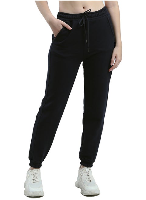 Solid Jogger Pants with Elastic Waist