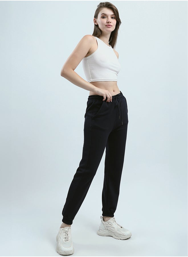 RAVIN - Solid Jogger Pants with Elastic Waist - Image 1