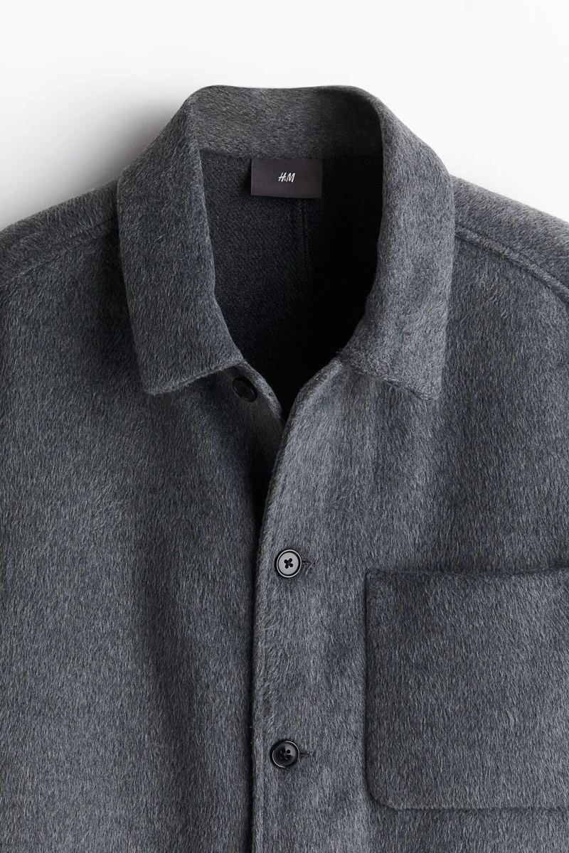H&M Regular Fit Brushed overshirt