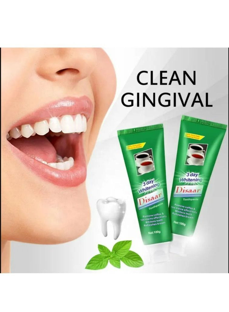 ديسار 3 أيام معجون أسنان مبيض 100 جرام 2 قطعه - Image 1
