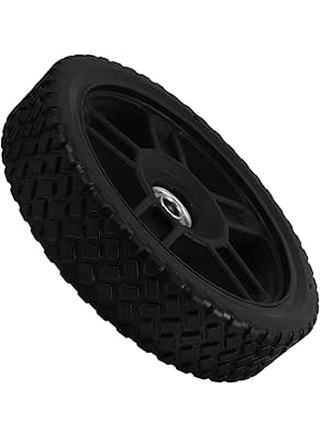 8 Inch Replacement Wheel with Rubber Plastic Hub for Push Mowers and Utility Carts - Image 1