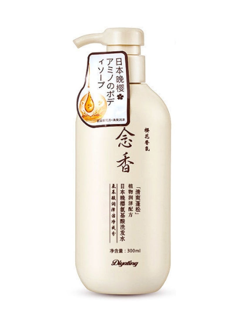 Diyating Japanese Sakura Anti-Hair Loss Shampoo 300 ml - Image 1