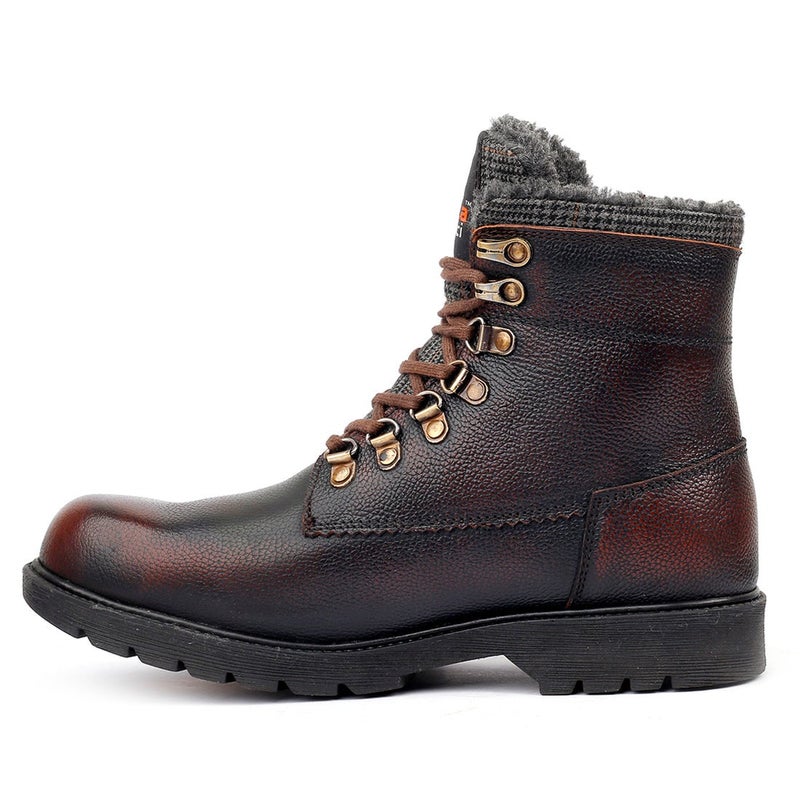 Bacca Bucci Snowman Waterproof Leather Ankle Snow Boots with Fur - Image 3